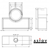 ПЕЧЬ-КАМИН D 600 НА ПОДИУМЕ