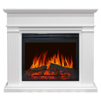 Каминокомплект Adagio - Белый с очагом Jupiter FX New