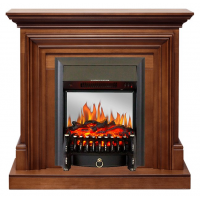 Каминокомплект Bradford - Орех с очагом Fobos FX M Black