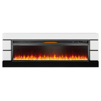 Каминокомплект Modern - Белый с черным с очагом Vision 60 LED