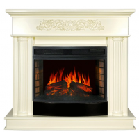 Каминокомплект Gloria - Слоновая кость с очагом Dioramic 25 LED FX