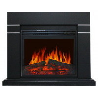 Каминокомплект Lindos - Черный с очагом Jupiter FX New