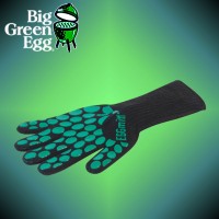 Перчатка-прихватка защитная чёрная, арамид+силикон+хлопок