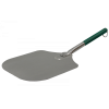 Лопатка для пиццы алюминиевая, зелёная ручка