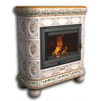 Изразцовые печи-камины "Медальон" Пристенный