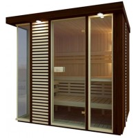 Сауна Saunax Exclusive 1500x1800 (Термо Осина) Сауна Saunax Exclusive 1500x1800 (Термо Осина)