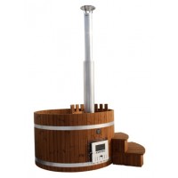 Купель из термодерева с встроенной печью Kirami TW 1900 SIDE Купель из термодерева с встроенной печью Kirami TW 1900 SIDE